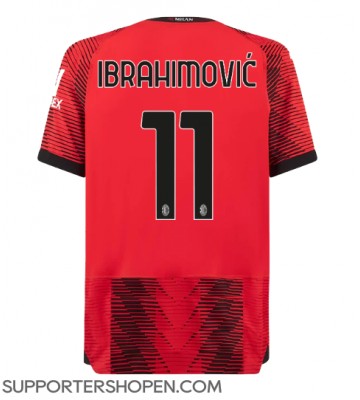 AC Milan Zlatan Ibrahimovic #11 Hemma Matchtröja 2023-24 Kortärmad